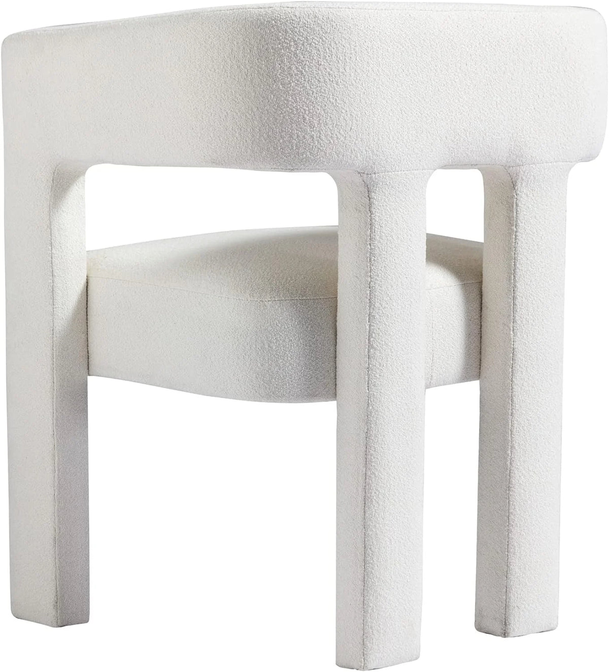 Beige Upholstered Accent Chair with Solid Wood Frame J901321