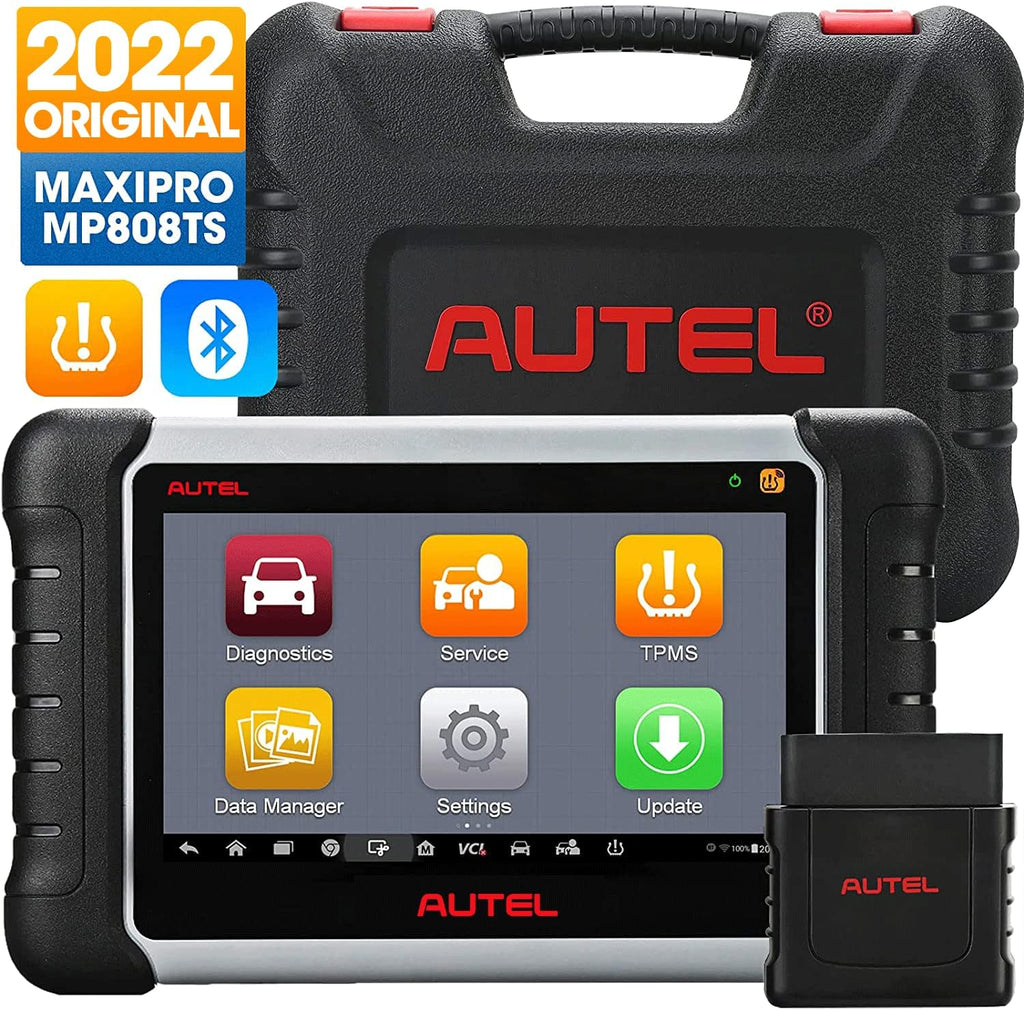 Autel MaxiPRO MP808 Automotive Diagnostic Scan Tool with All Systems Diagnoses, Bi-directional Control, 30+ Service Function, Key Coding and Injector Coding O584927