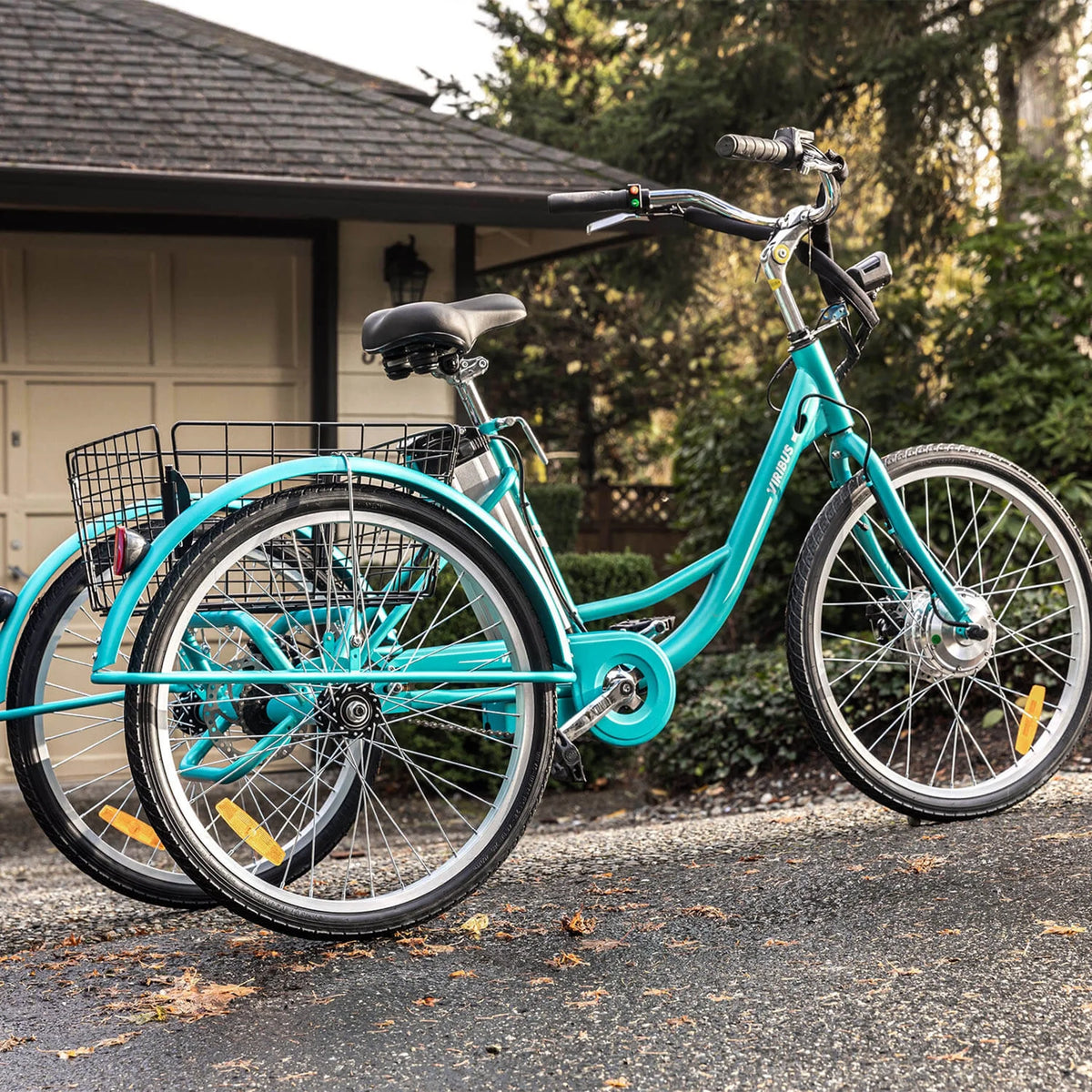 26" 350W Electric Tricycle with Basket A5616