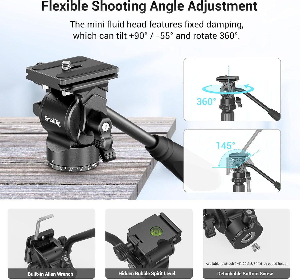Aluminum Video Tripod Monopod with Fluid Head X549