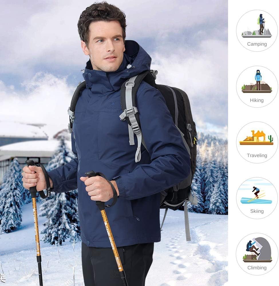 3 in 1 Waterproof Winter Ski Jacket E888