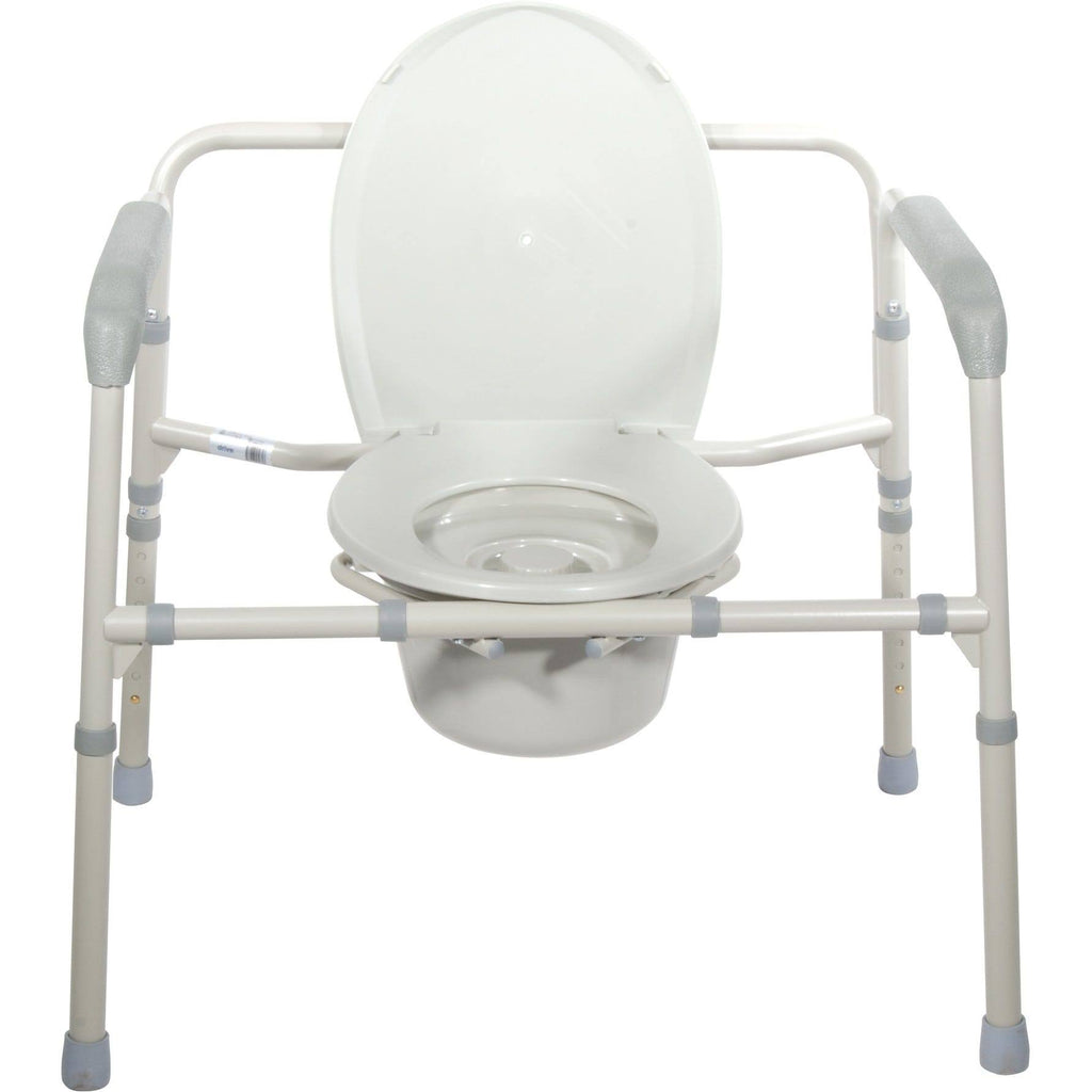 Grey Bariatric Folding Commode P7062