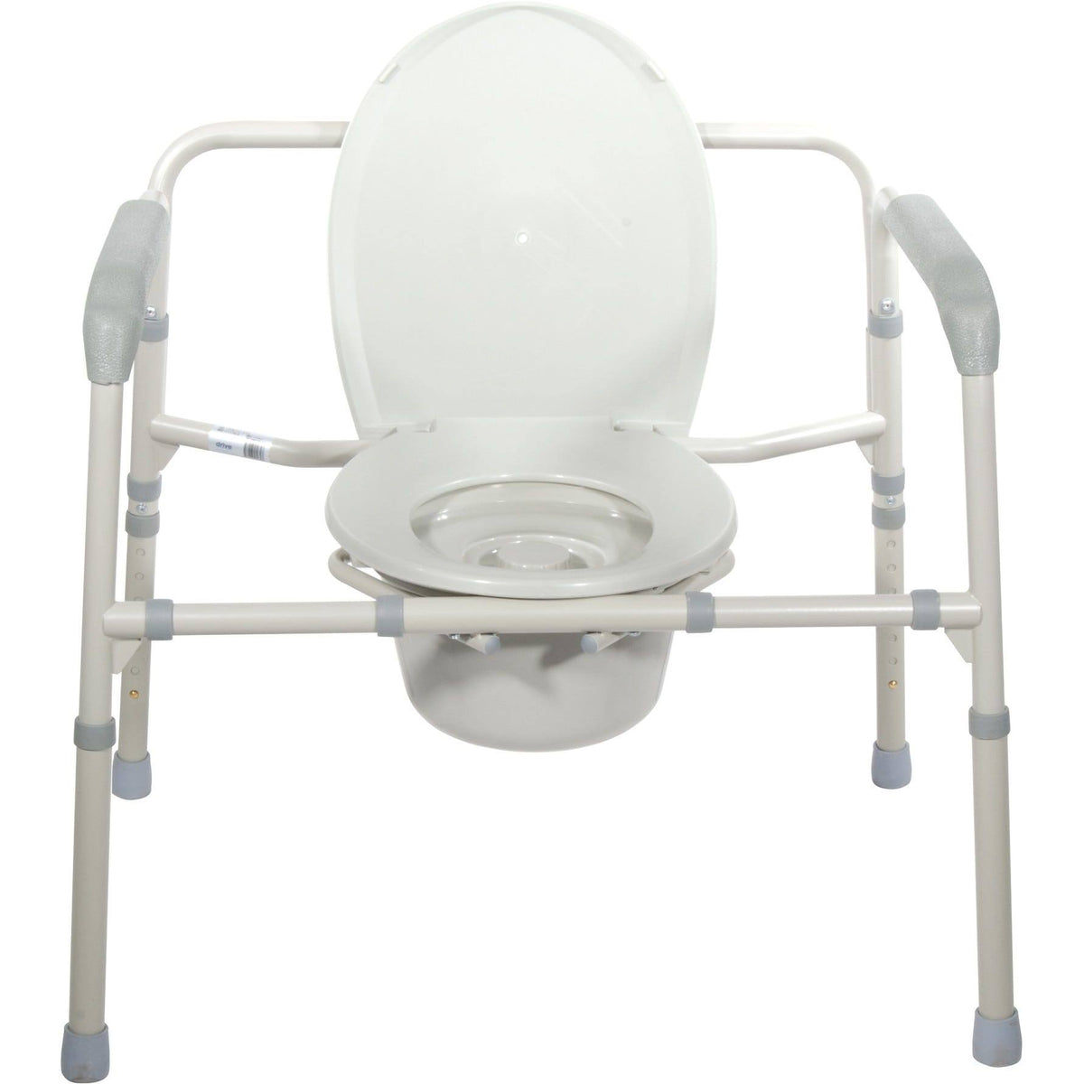 Grey Bariatric Folding Commode P7062