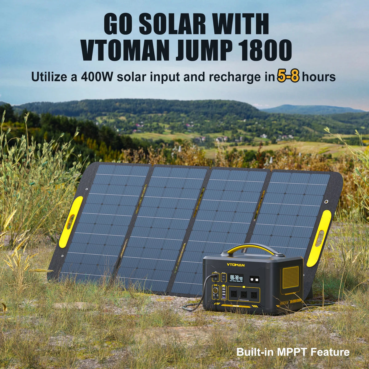 1800W Portable Power Station 1548Wh LFP Battery Generator A936