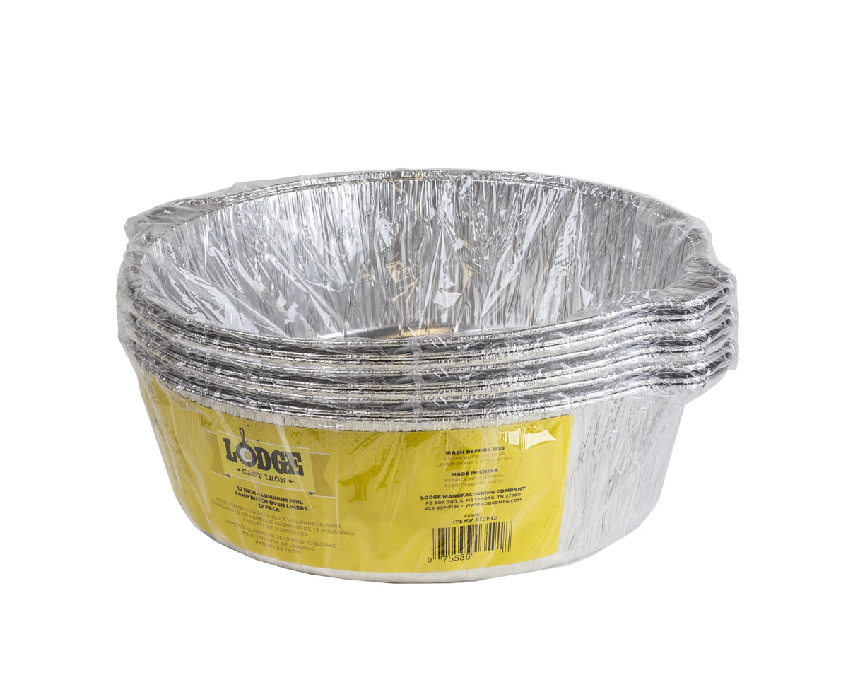 12" Aluminum Foil Camp Dutch Oven Liners, Pack of 12 L87380