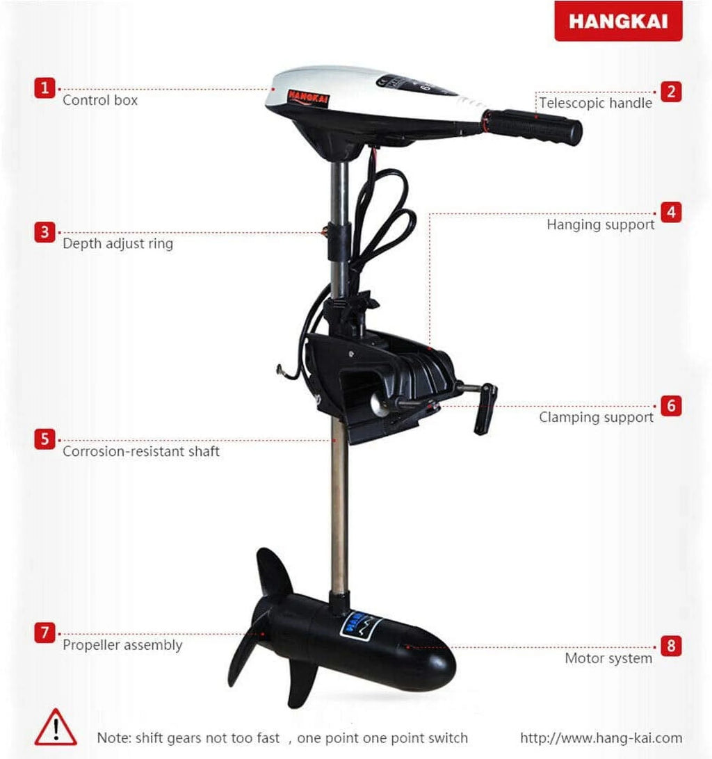 12V 65lb 660W Electric Outboard Motor L18725