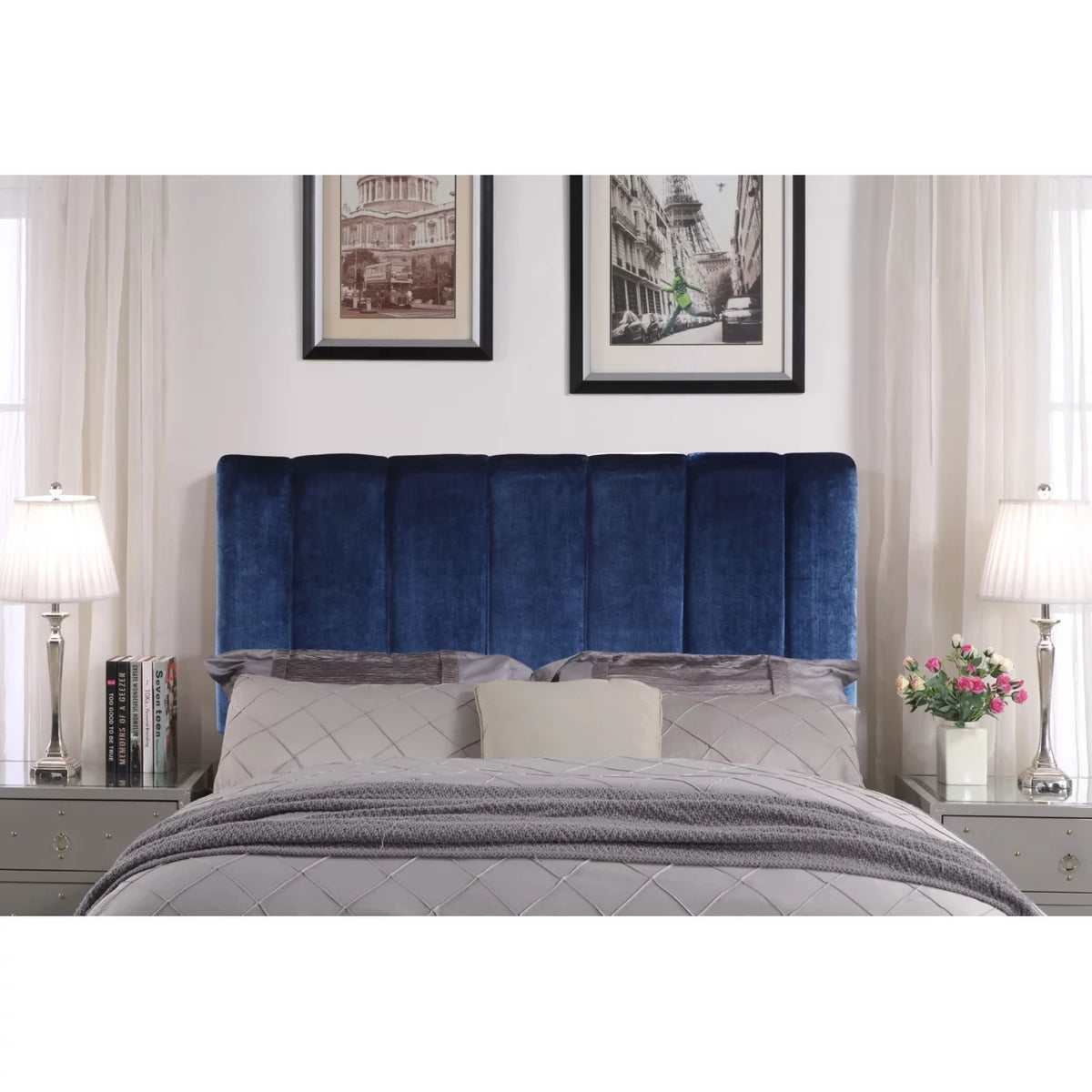 Velvet Upholstered Headboard E710