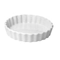 White 5 oz. Round Fluted Creme Brulee Dish O427