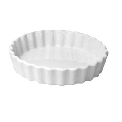 White 5 oz. Round Fluted Creme Brulee Dish O427