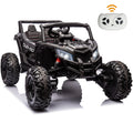 24V Ride On Truck Car with Parent Remote Control, Black Y619488