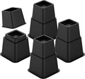 Black 8 Pack Plastic Bed Risers N282750