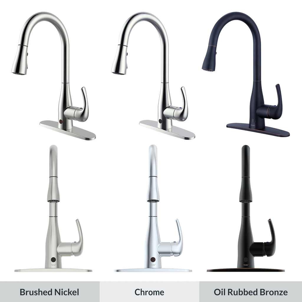 Touchless Kitchen Faucet Brushed Nickel N255