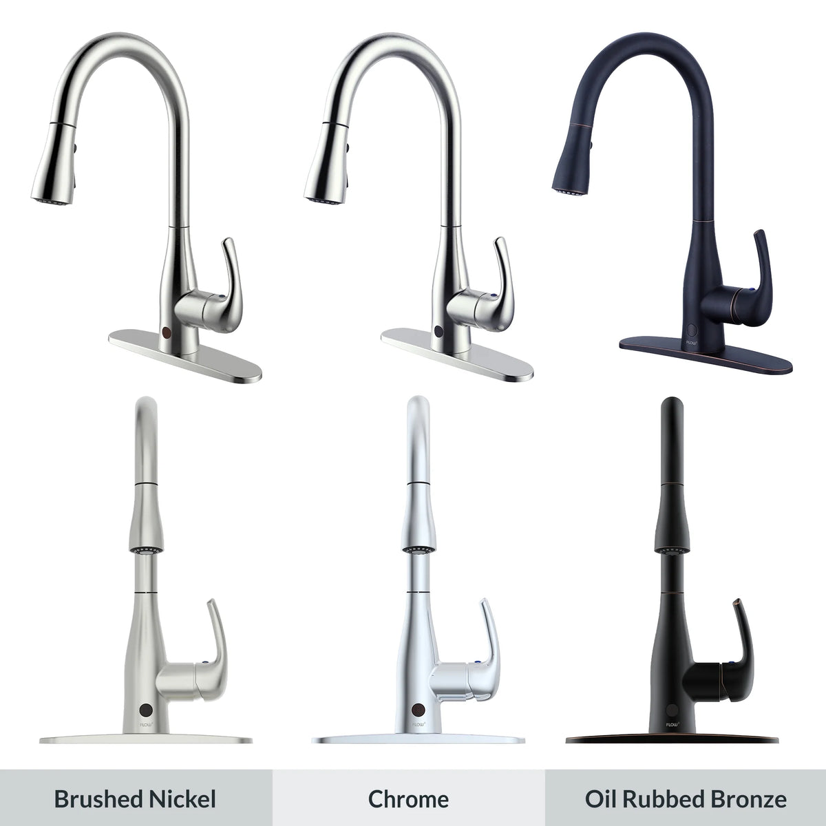 Touchless Kitchen Faucet Brushed Nickel N255