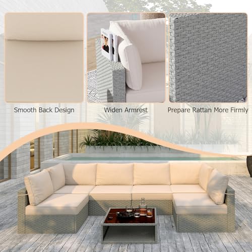 4 Seats Aluminum Outdoor Sofa Set with Coffee Table N380