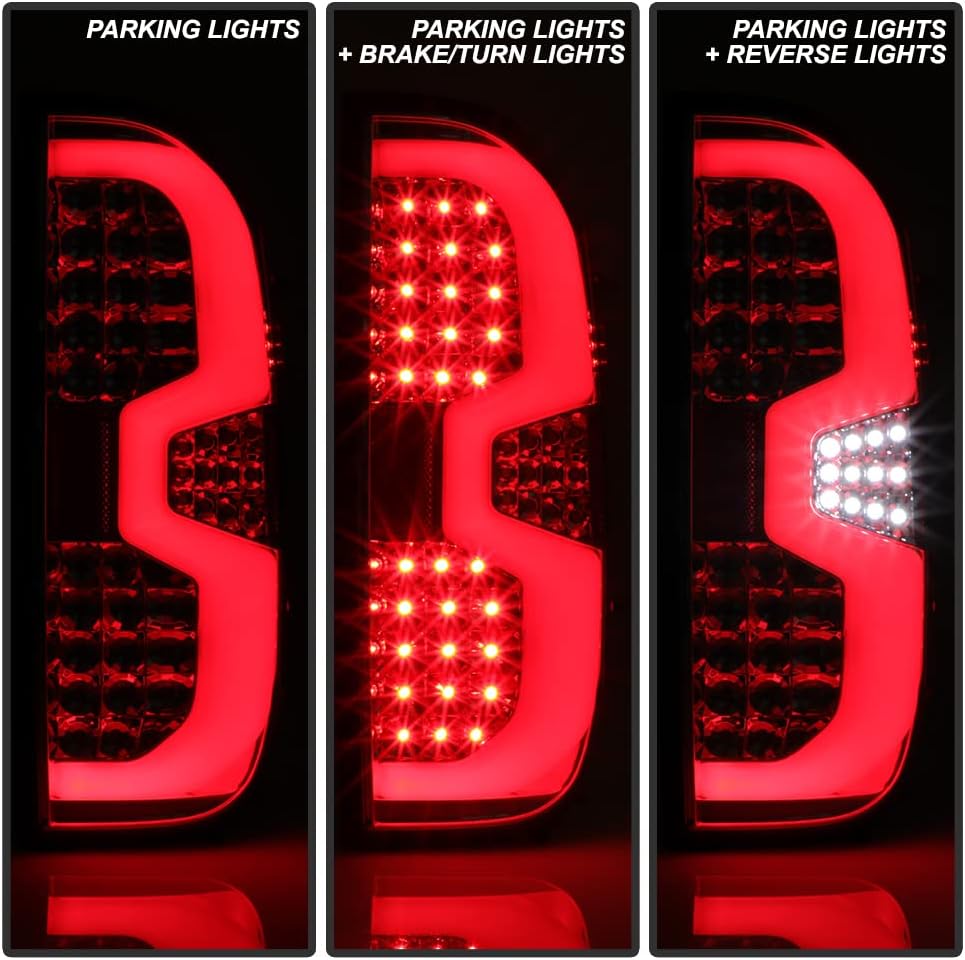 Chrome Full LED Tail Lights Pair Set Left+Right F959182
