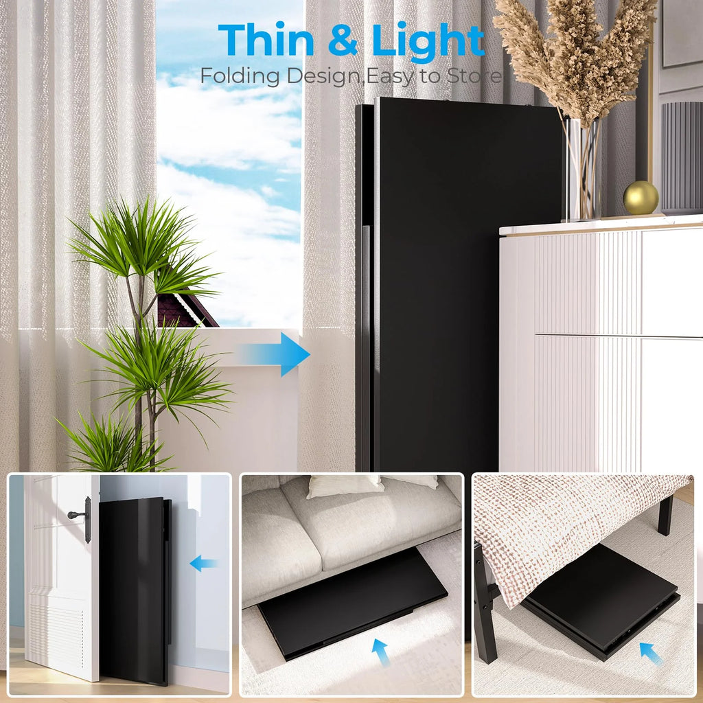 Black 35.4 in Folding Desk V31319