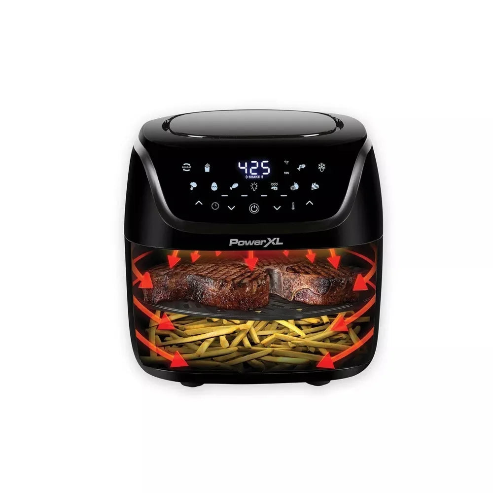 8qt Black Air Fryer O198847