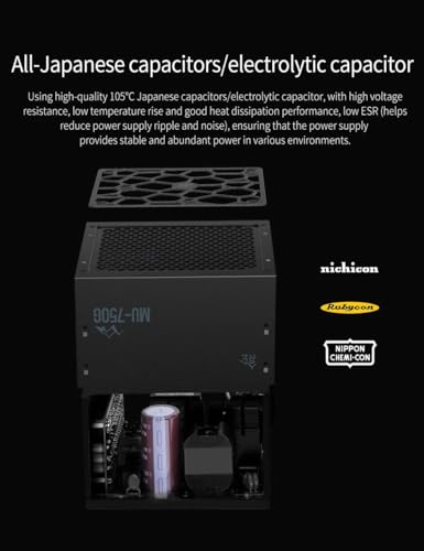 750W White 80 Plus Gold ATX 3.0 Power Supply L7389