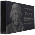 Black Granite Memorial Headstone W247