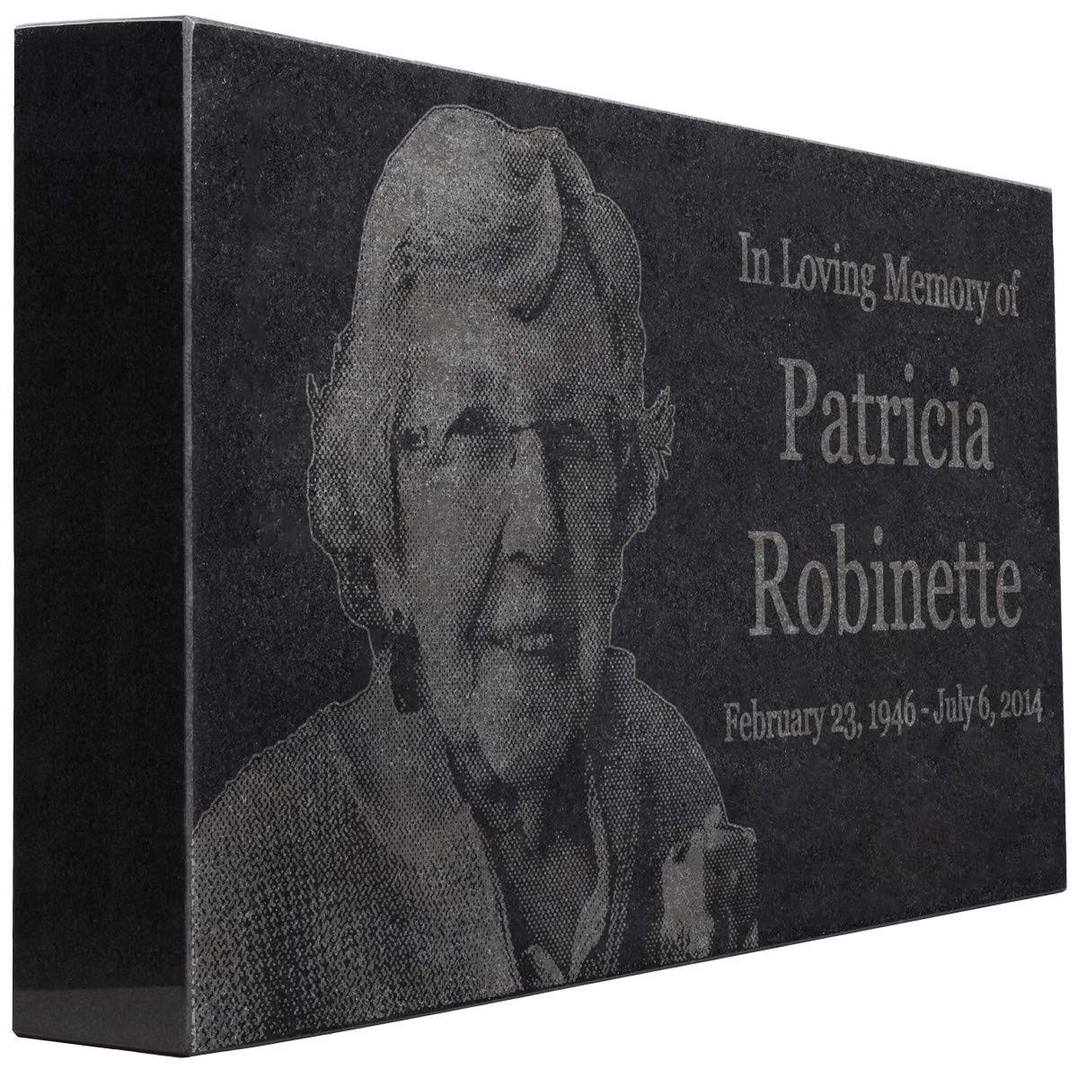 Black Granite Memorial Headstone W247