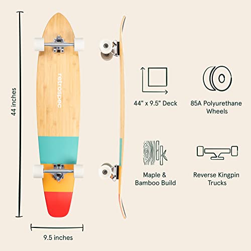 Bamboo & Canadian Maple Wood Cruiser Longboard Skateboard R778340