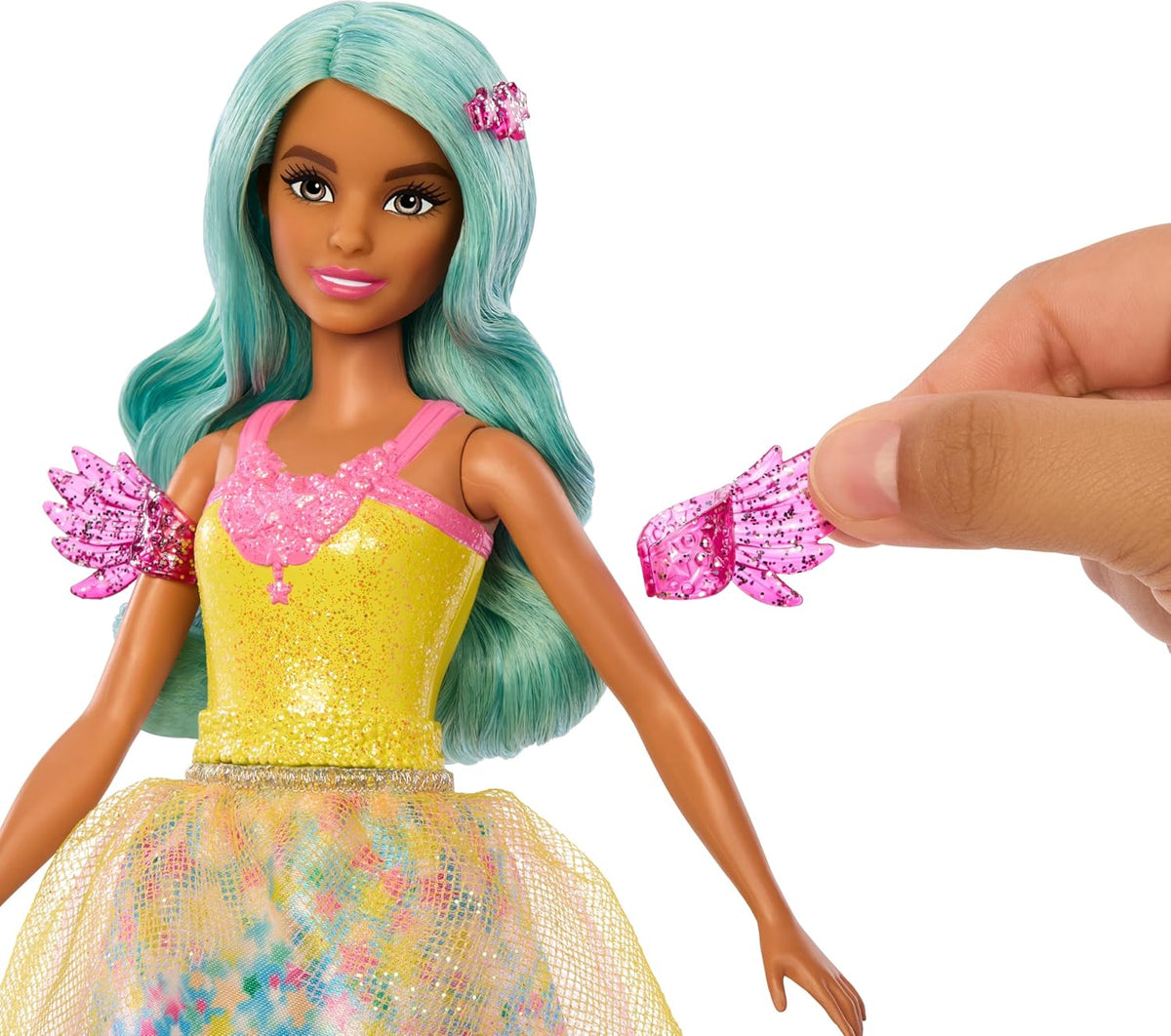 Barbie Teresa Fashion Doll with Fantasy Outfit, Pet, Leash & Styling Pieces A914