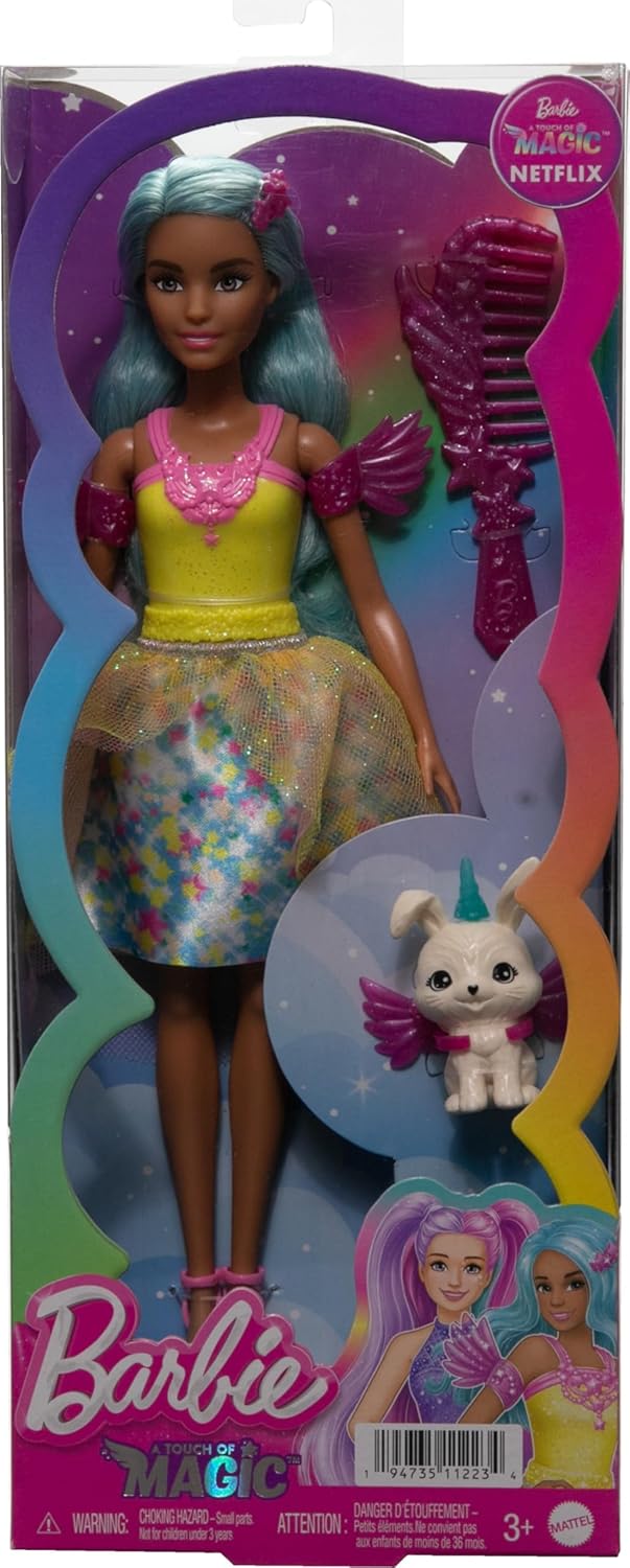 Barbie Teresa Fashion Doll with Fantasy Outfit, Pet, Leash & Styling Pieces A914