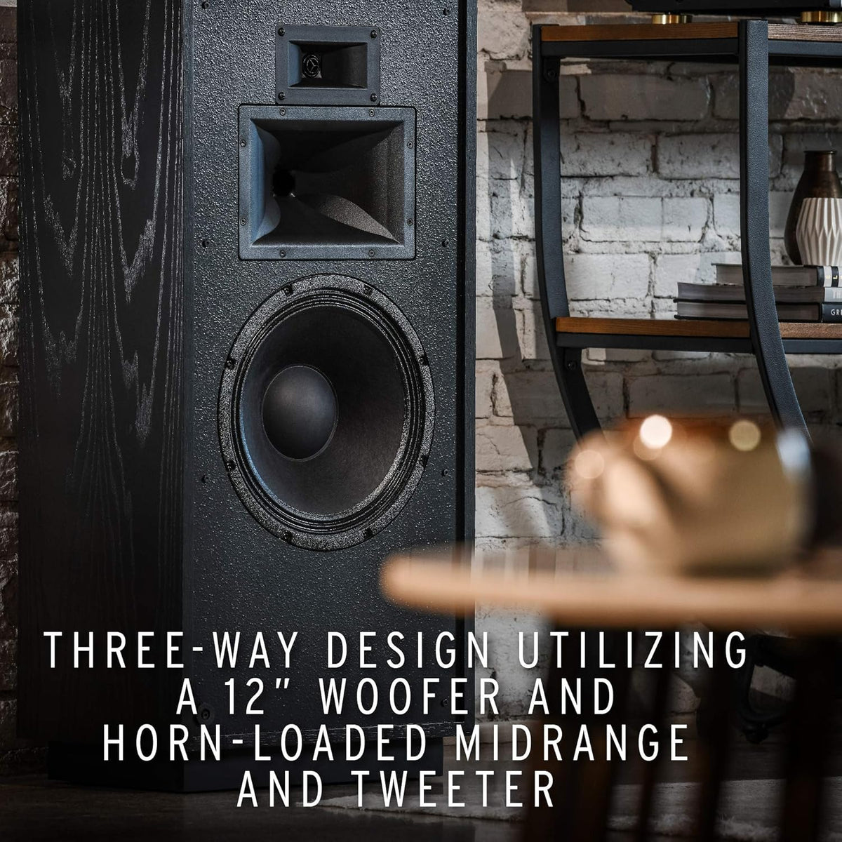 Natural Cherry Floorstanding Horn-Loaded Speakers M4444