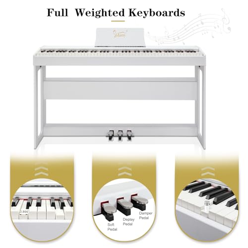 Black 88-Key Weighted Hammer Action Digital Piano U47283