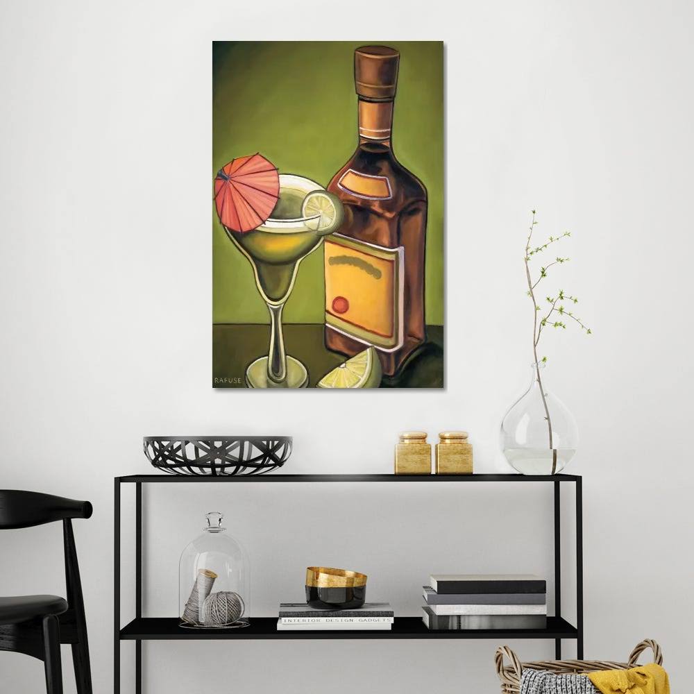 Lime Margarita Canvas Art Wall Decor F94613