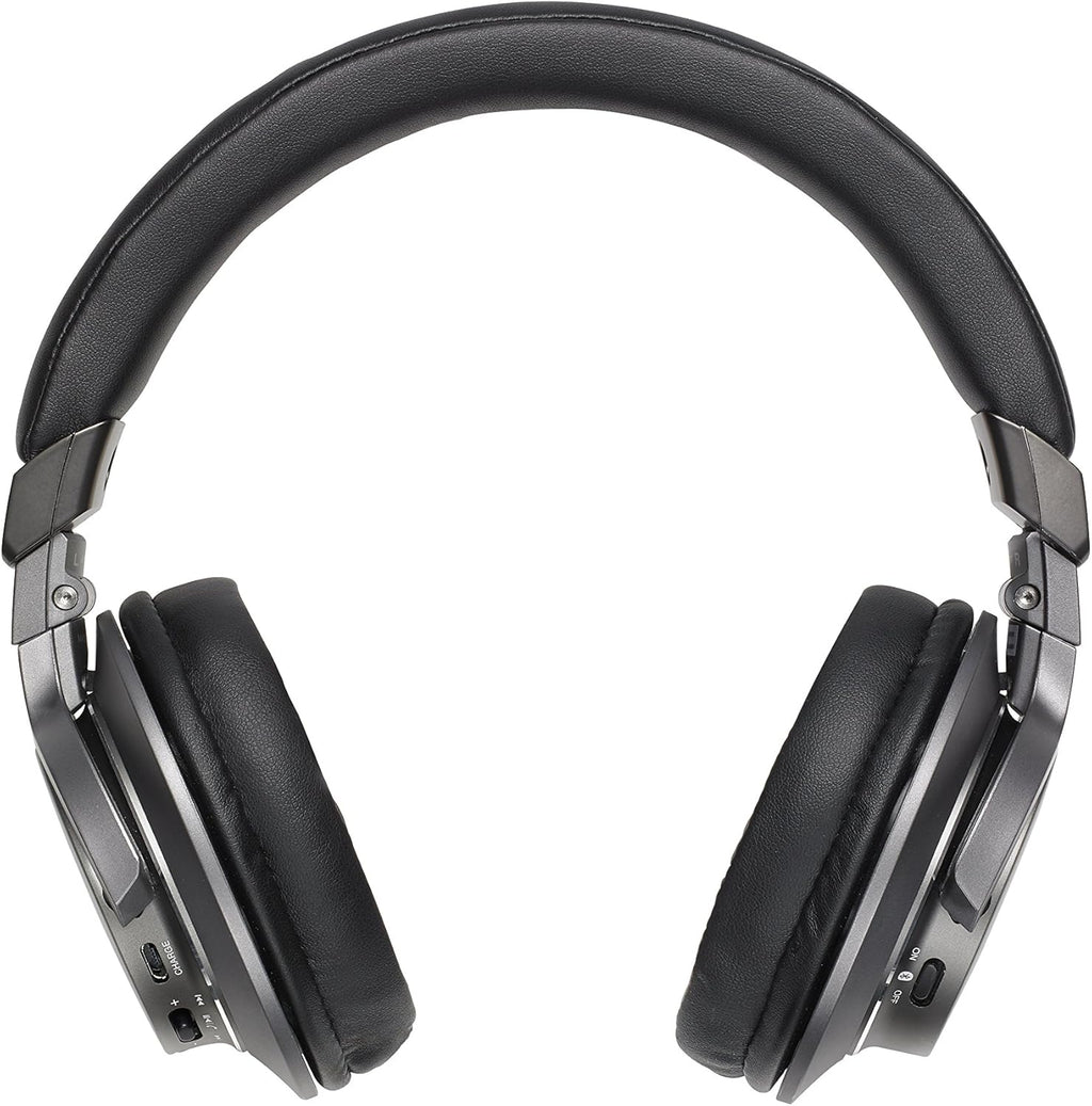 Black Bluetooth Wireless Over-Ear Headphones with Mic D8790