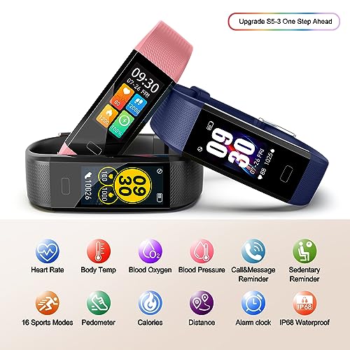 Fitness Tracker with Heart Rate Monitor, IP68 J95853
