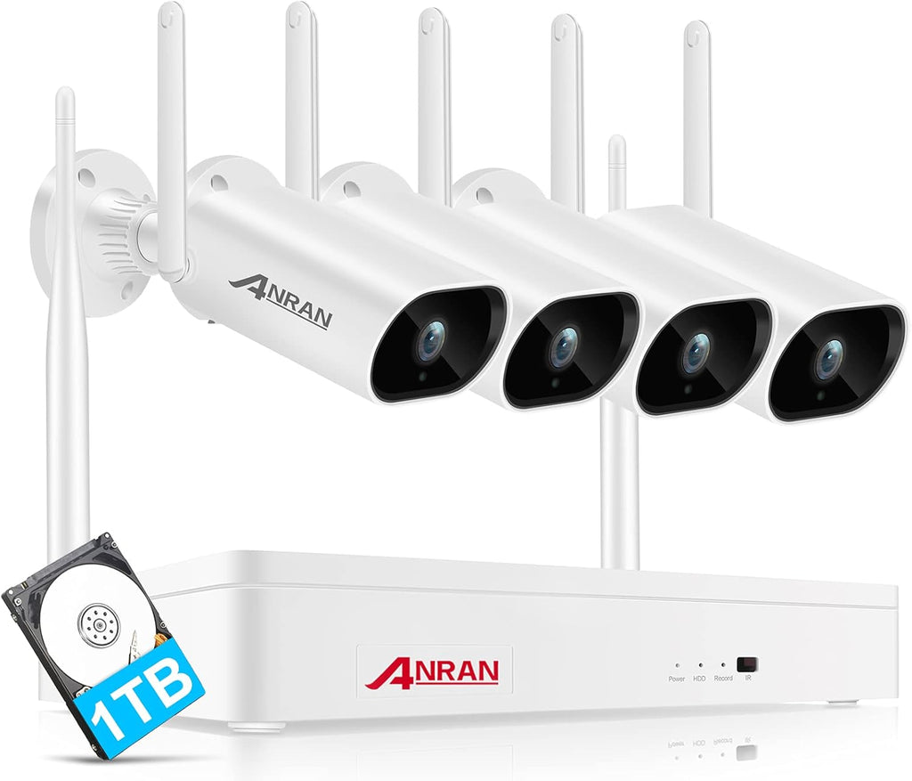 8 Channel 2K NVR 4Pcs 3MP Wireless Security Camera System K803