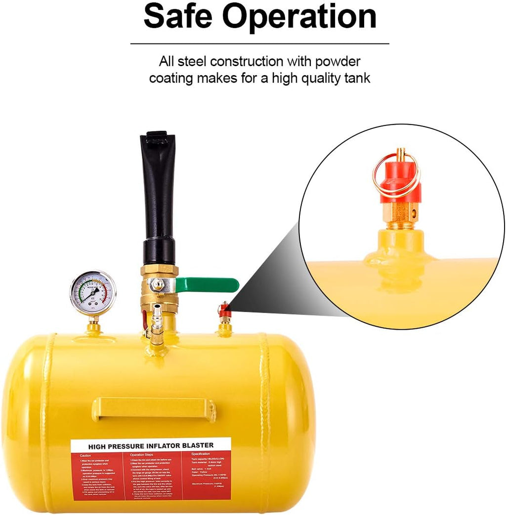 5 Gallon Air Tire Bead Seater Blaster Tool Inflator 145psi C37975