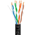 Cat5e Ethernet Network Cable 1000 ft Black W95801