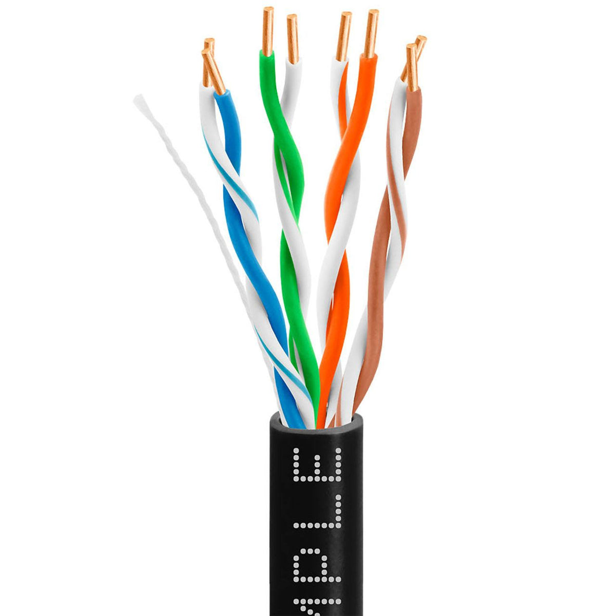 Cat5e Ethernet Network Cable 1000 ft Black W95801
