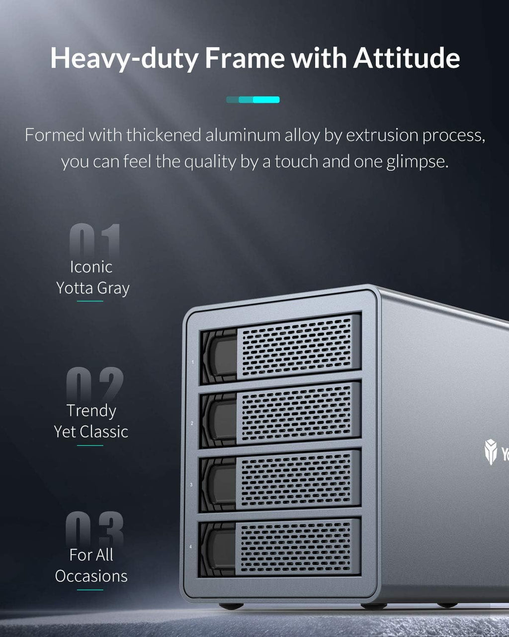 4 Bay Aluminum Alloy 2.5/3.5 Hard Drive Enclosure E6430