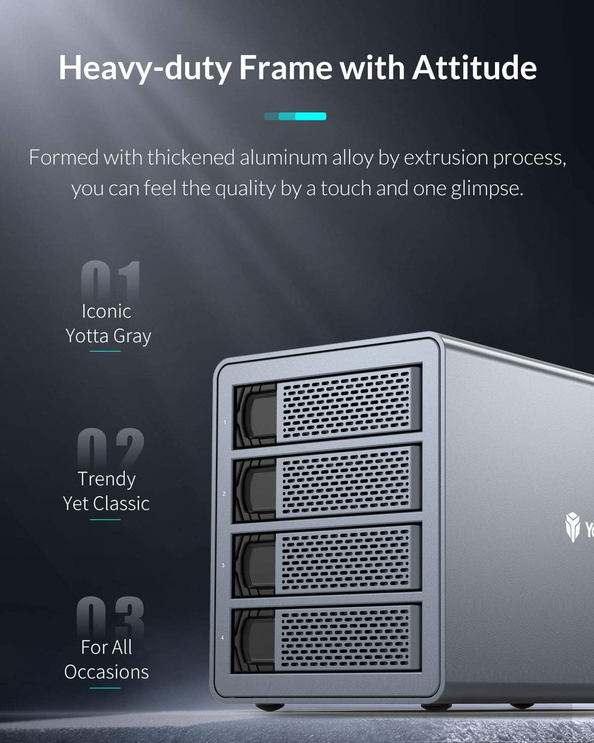 4 Bay Aluminum Alloy 2.5/3.5 Hard Drive Enclosure E6430