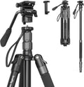 Aluminum Video Tripod Monopod with Fluid Head X549