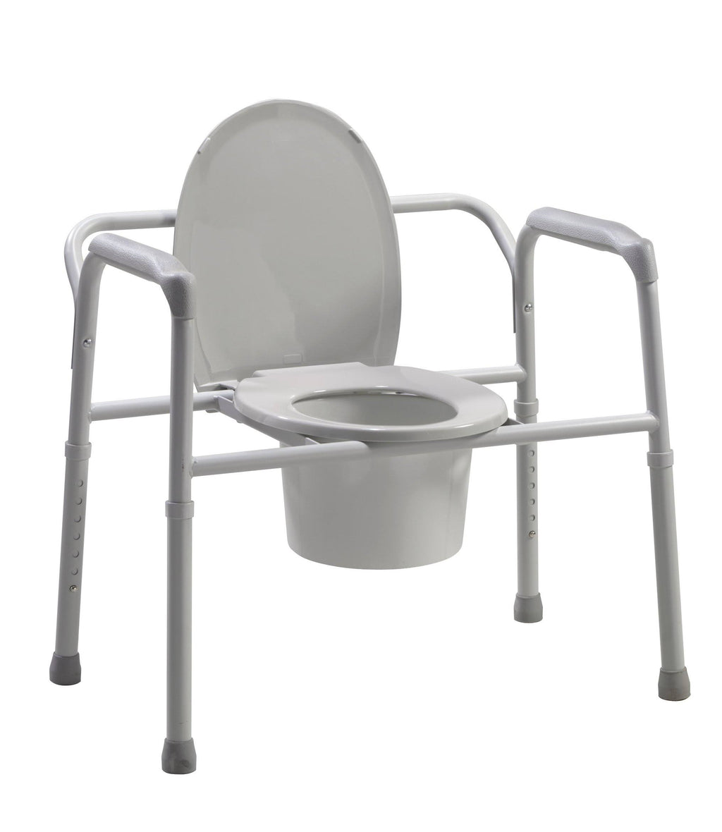 Grey Bariatric Folding Commode P7062