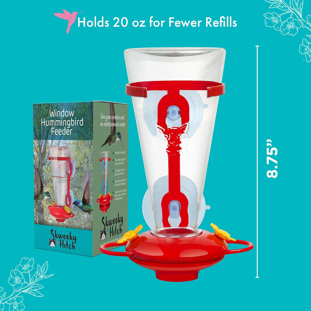 Large Capacity Plastic Window Hummingbird Feeder E8604