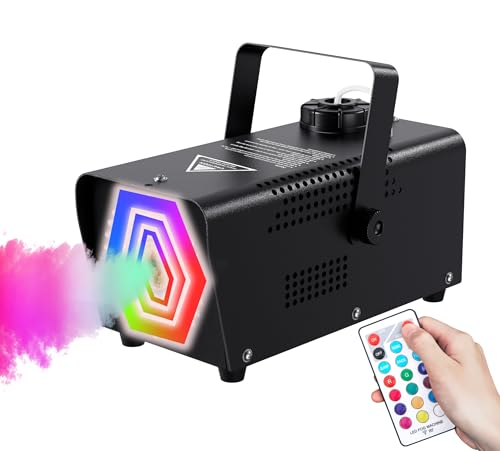 72-LED Fog Machine with Color-Changing Lights & Wireless Remote Control U892118