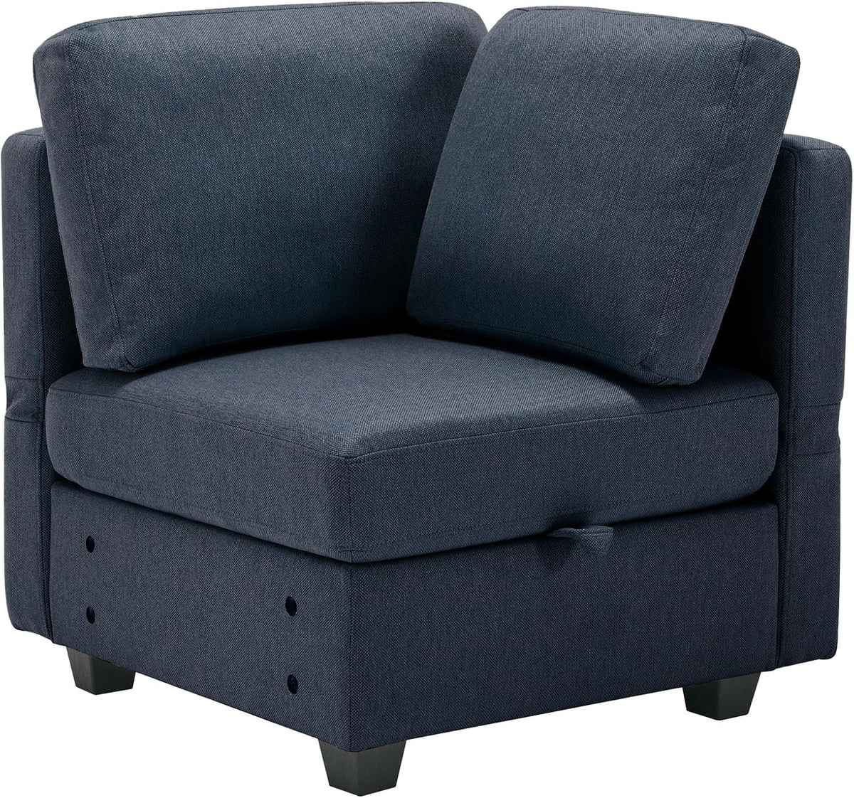 Blue Modular Sectional Sofa with Ottoman O957629