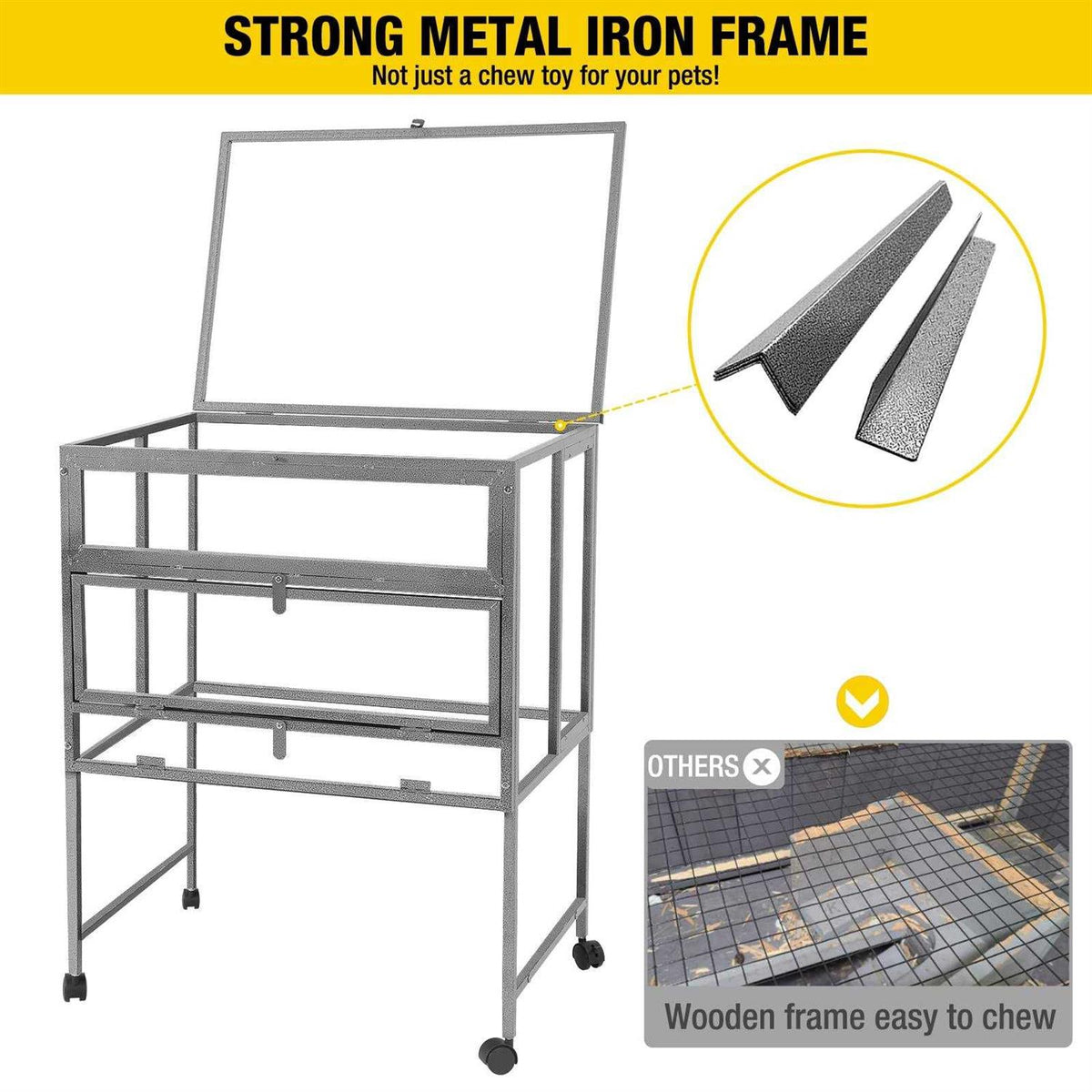 Hamster Cage with Metal Frame Pull Out Tray I207