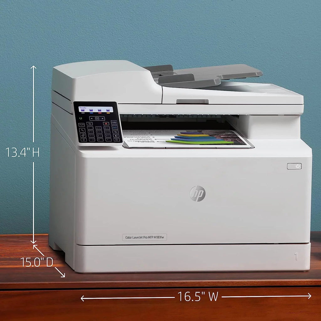 Wireless All-in-One Laser Printer, Print Scan Copy Fax, 16 ppm, 600 x 600 dpi, Auto 2-Sided Printing, 35-Sheet ADF, Ethernet H750234