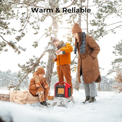 Red 12000 BTU Portable Propane Heater D4273