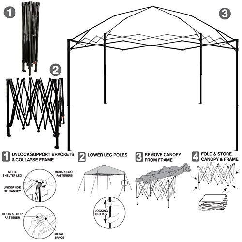 10' x 10' Pop Up Canopy with Wheeled Carry Bag E7061
