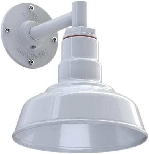 8 inch Dome 16 inch Gooseneck Outdoor Wall Mounted Barn Light B137
