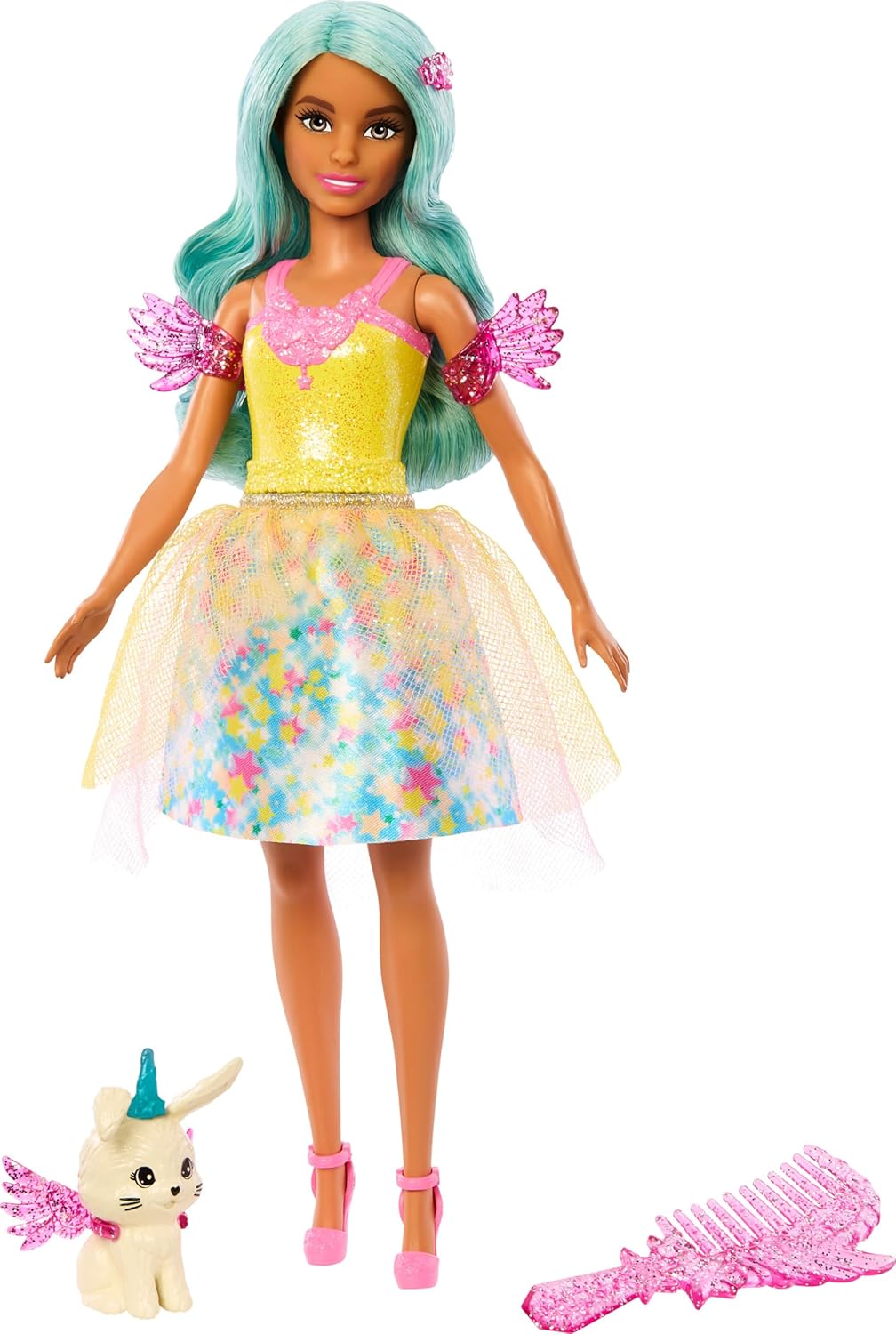 Barbie Teresa Fashion Doll with Fantasy Outfit, Pet, Leash & Styling Pieces A914