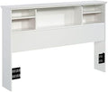 Wooden Full-Queen Bookcase Headboard Y697